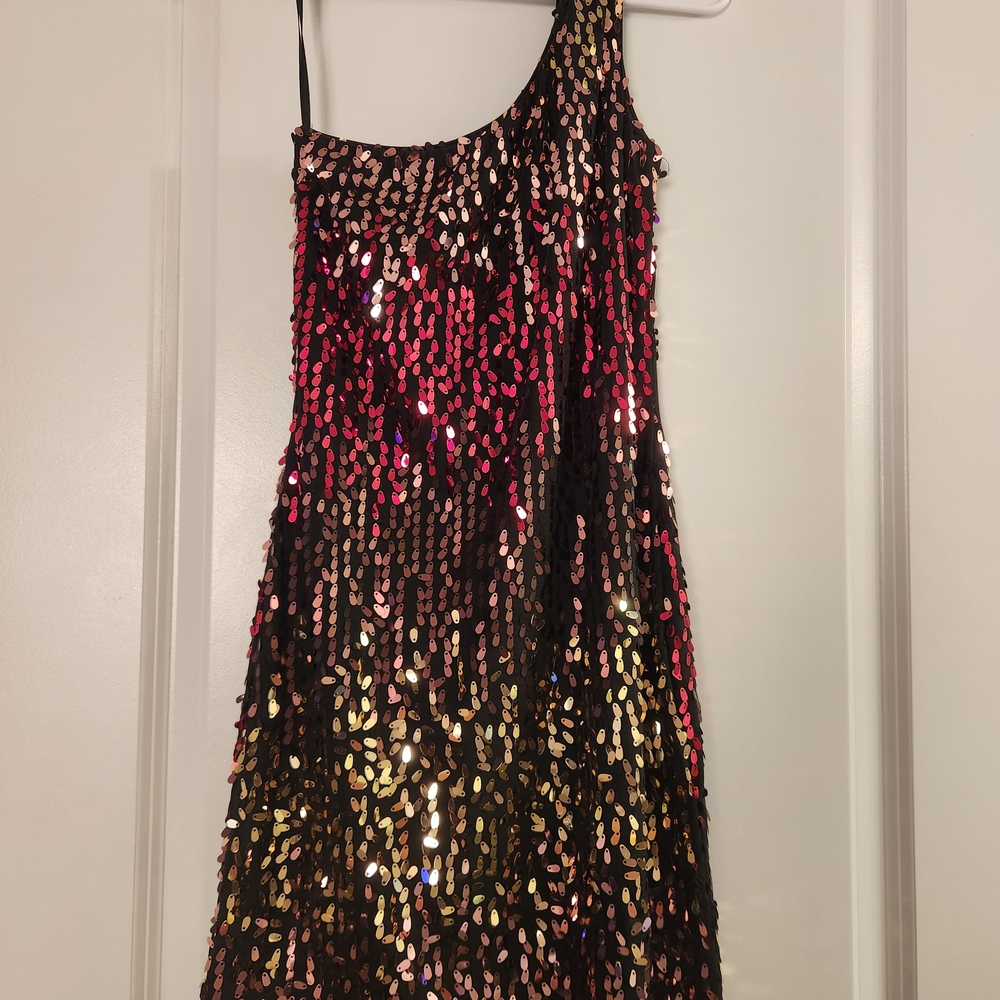Wish Black Dress with Pink Accents